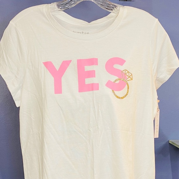 Victoria's Secret Tops - Victoria's Secret YES Bride Engagement Shirt